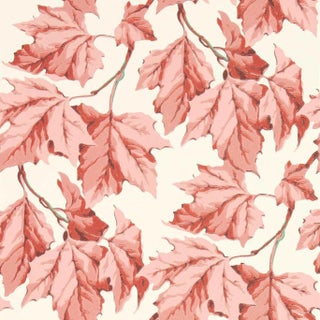 Harlequin Dappled Leaf Wallpaper in Rose Quartz For Sale