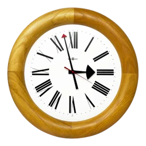 Vintage Stationmaster 611 Oak Wall Clock by Arthur Umanoff for Howard Miller