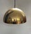Dome Brass Pendant Lamp attributed to Wiener Werkstätten, Münich, Germany, 1940s For Sale - Image 10 of 10