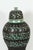 Moroccan Moroccan Green Ceramic Urn With Arabic Calligraphy Writing For Sale - Image 3 of 10