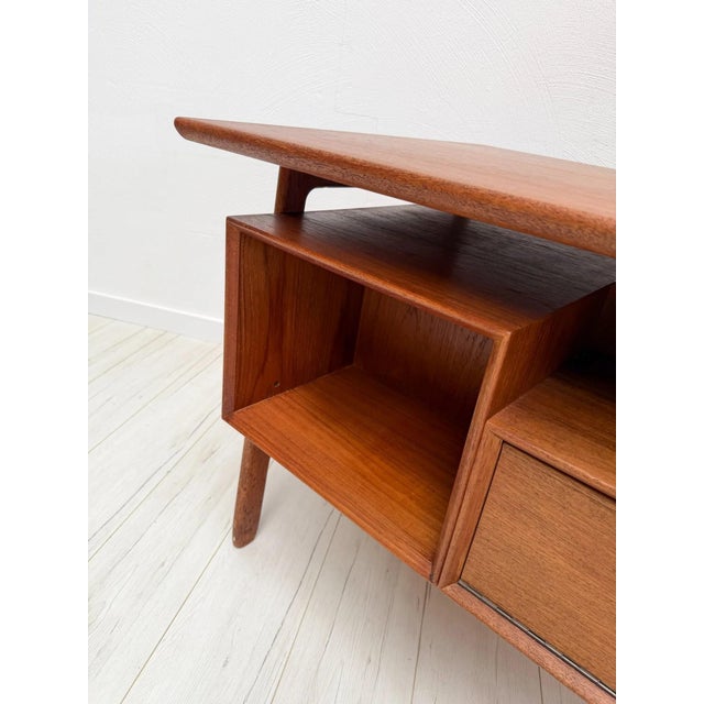 Vintage Danish Teak Model 75 Desk by Gunni Omann for Omann Jun, 1960s For Sale - Image 11 of 18