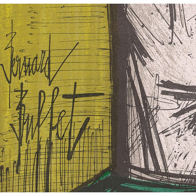 One of 11 full-page lithographs by Bernard Buffet original to "Bernard Buffet Lithographs", the English version of...