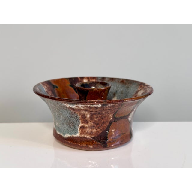Ceramic Candlestick by Jim & Henny Waldorff, Svaneke, Bornholm, 1970s For Sale - Image 9 of 9