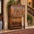 Antique Flemish-Style Gothic Revival Carved Oak Pass-Through Credence Cabinet, C. 1900. For Sale - Image 4 of 16
