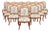 Large Set 24 Antique French Louis XV Style Dining Chairs For Sale