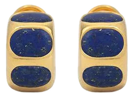 Lapis Lazuli Huggies, A Pair
