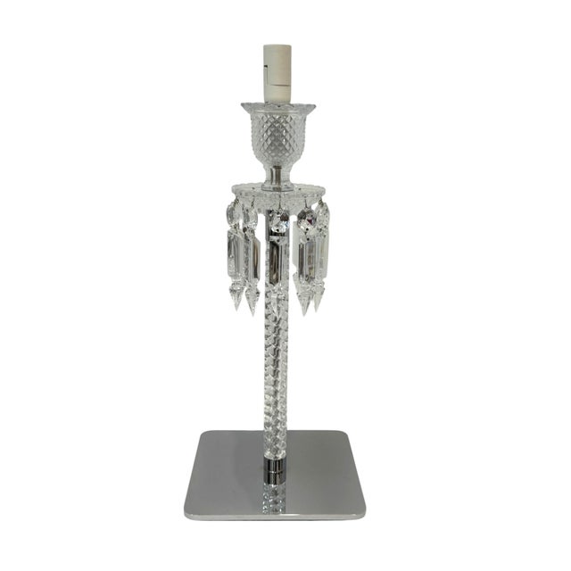 Silver Baccarat Torch Table Lamp For Sale - Image 8 of 15
