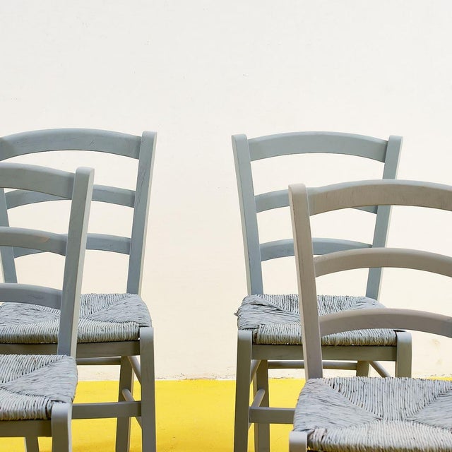 Rustic Rustic Chairs, Italy, Set of 4 For Sale - Image 3 of 9
