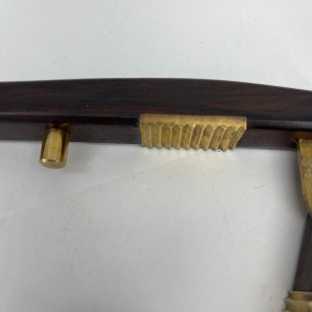 1960s Mid-Century Modern Denmark Poul Knudsen Teak & Brass Nutcracker For Sale - Image 11 of 12