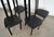 Black 1980’s Postmodern Canadian Dining Chairs - Set of 4 For Sale - Image 8 of 12