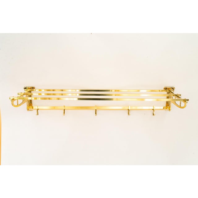 Art Deco Wardrobe vienna around 1920s Brass polished and stove enameled