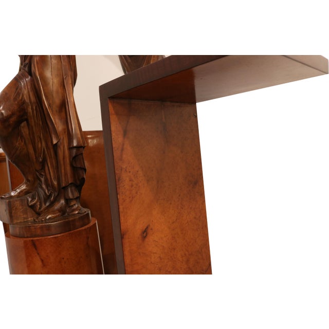 1930s Art Deco Hall Stand With Pedestal and Statue For Sale In New York - Image 6 of 9