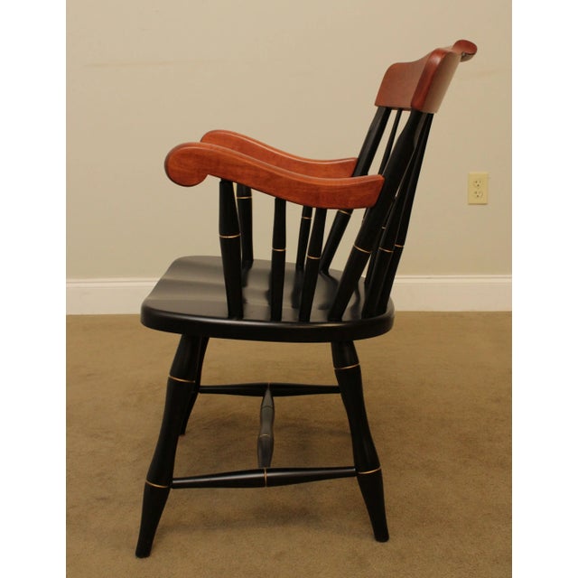 Saint Augustine Preparatory School Black with Cherry University Armchair For Sale In Philadelphia - Image 6 of 13
