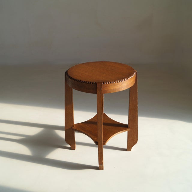 Wood Dutch Amsterdam School Art Deco Occasional Table, 1920s For Sale - Image 7 of 16