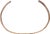 2 1/2" inside dimension which easily fits an average woman. C form, slightly tapered from its center to the ends. Gilt...