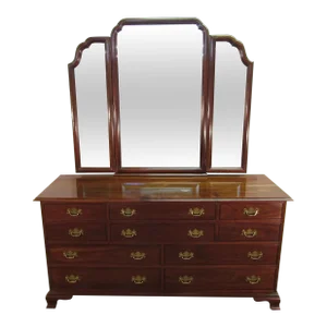 Stickley Solid Cherry Dresser With Mirror