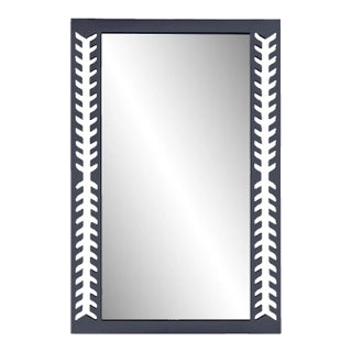 Fleur Home Audubon Spruce Rectangle Mirror in Hale Navy, 36x48 For Sale