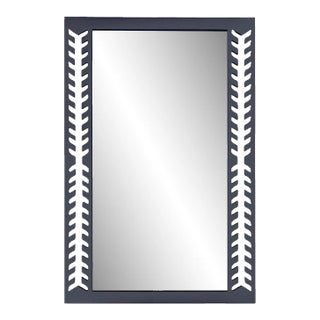 Fleur Home Audubon Spruce Rectangle Mirror in Hale Navy, 36x48 For Sale