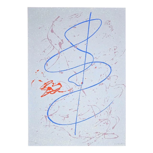 Giulio Turcato, Abstract Composition, Original Lithograph, 1970s For Sale