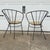 Mid 20th Century Pair of Mid-Century Modern Wrought-Iron Hoop Chairs For Sale - Image 5 of 7