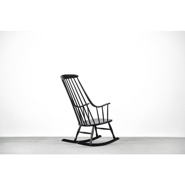 Lena Larsson Vintage Rocking Chair by Larsson for Nesto, 1960s For Sale - Image 4 of 15
