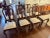Queen Anne Set of 8 Vintage Queen Anne Style Dining Chairs For Sale - Image 3 of 6