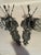 1980s French Louis XVI Charcoal Bronze Wall Lamps Sconces - Pair For Sale - Image 9 of 14