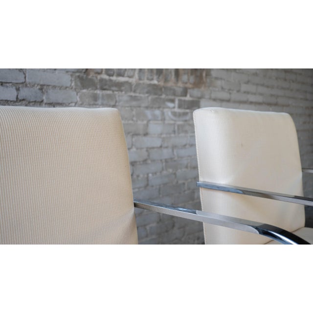 Metal Vintage Mies Van Der Rohe Attr. Brno Flat Bar Chairs - A Pair For Sale - Image 7 of 18