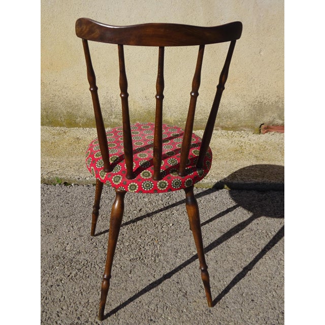 Wood and Fabric Chairs, Set of 2 For Sale - Image 11 of 18