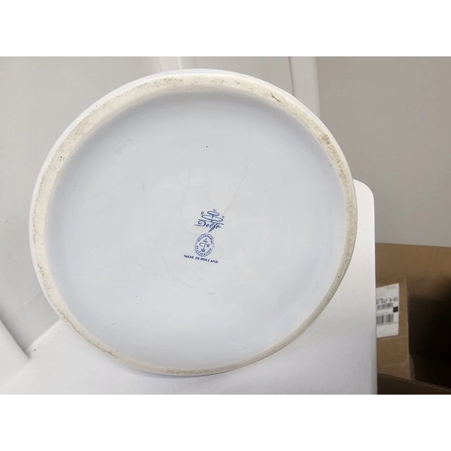 Ceramic Late 20th Century Oud Delft Holland Colonial Williamsburg Hand Painted Large Porter Mug For Sale - Image 7 of 8