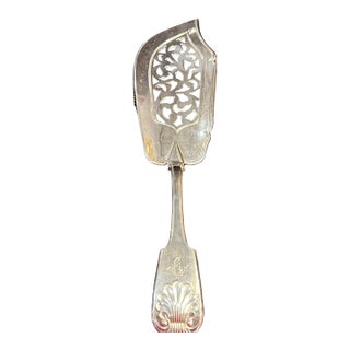 Late 20th Century English Silver Plate Fish Server For Sale