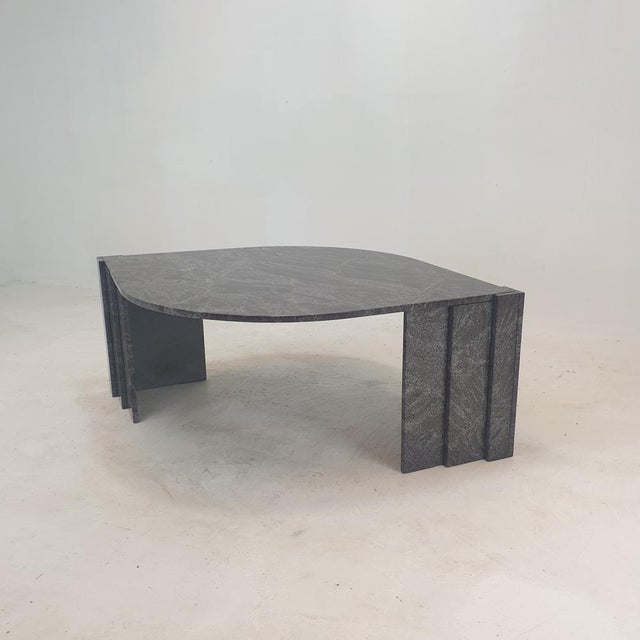 Stone Italian Granite Coffee Table, 1980s For Sale - Image 7 of 18