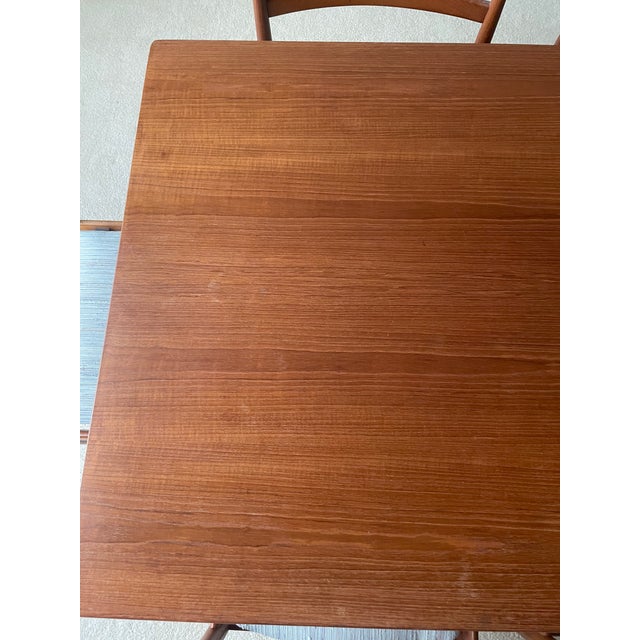 1950s Hans Wegner Mid-Century Modern Teak Table With Chairs For Sale - Image 9 of 14