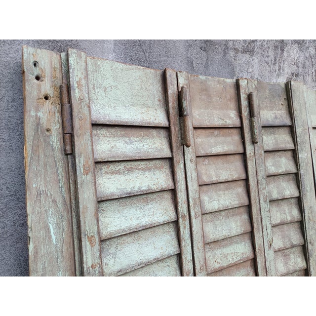 Antique Patinated Metal Shutters, 1920s, Set of 12 For Sale - Image 12 of 16