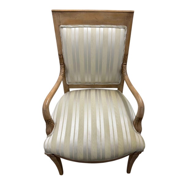 Quick Hits: Meyer Gunther Martini carved armchair Late 20th-century craftsmanship with detailed woodwork Features carved...