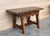 Mid 19th Century Spanish Baroque Side Table with Wood Stretcher and Carved Top in Walnut For Sale - Image 9 of 18
