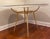 Made Goods Late 20th Century Made Goods Grace Pitted Iron Dining Table in Faux Belgian Linen For Sale - Image 4 of 9