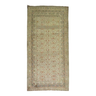 Antique Zabihi Collection Gray Khotan Gallery Rug For Sale