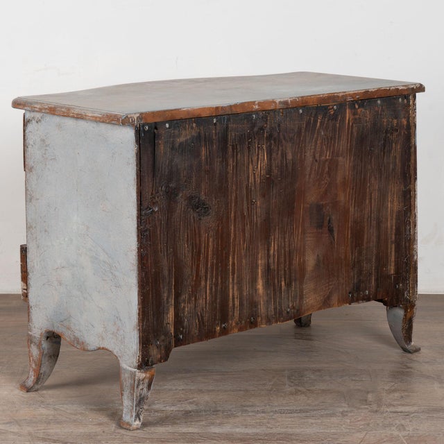 Late 18th Century Swedish Rococo Pine Chest of Three Drawers For Sale - Image 12 of 12