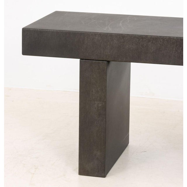 Modern Sheet Iron Metal Bench For Sale - Image 4 of 7