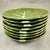 Majolica Portuguese Belo Olive Green Cabbage Leaf Plates, S/8 – 1930-1950 For Sale - Image 4 of 12