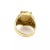 Contemporary Tiger Head 18k Gold Diamond Ruby Emerald Moving Ring, Size 7.5 For Sale - Image 3 of 5