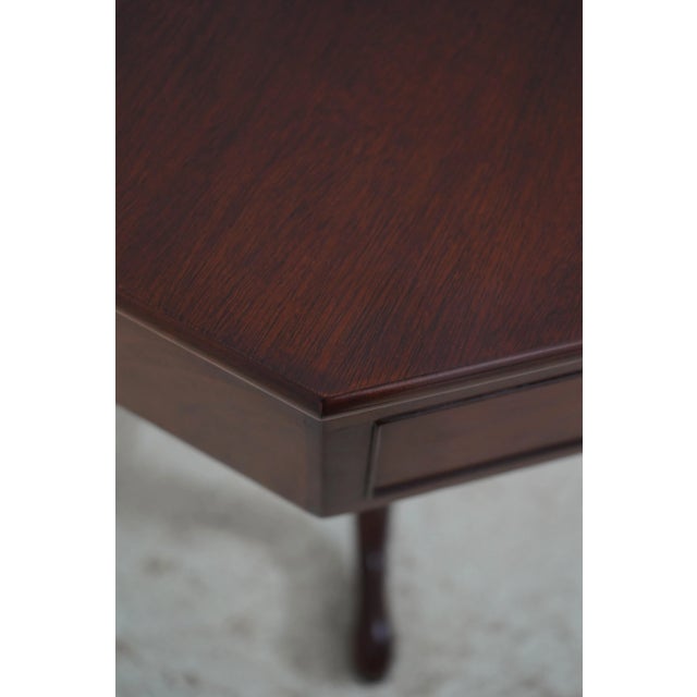 Brown Kindel Winterthur Collection Revolving Drum Table For Sale - Image 8 of 12