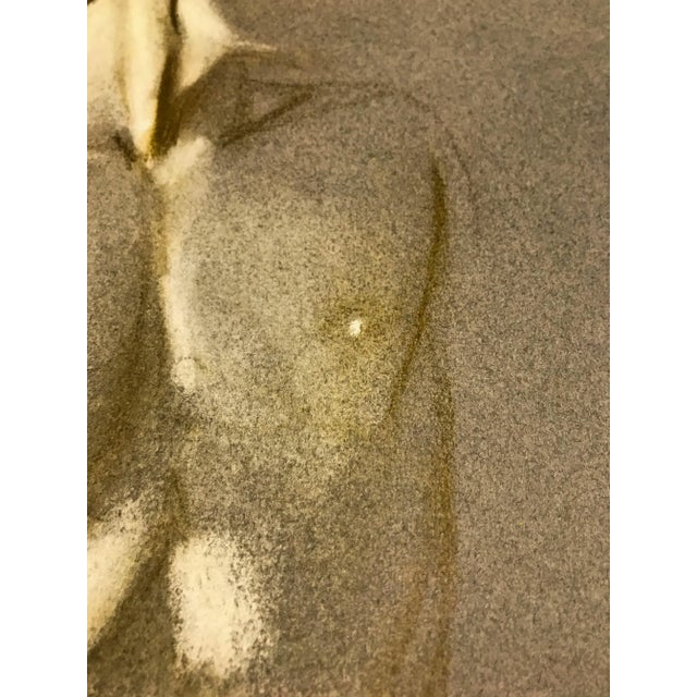 Gray Modern Torso Painting by Robert R. Bliss For Sale - Image 8 of 13