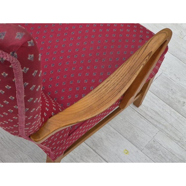 Brown Vintage Scandinavian Chair in Ash, 1970s For Sale - Image 8 of 18