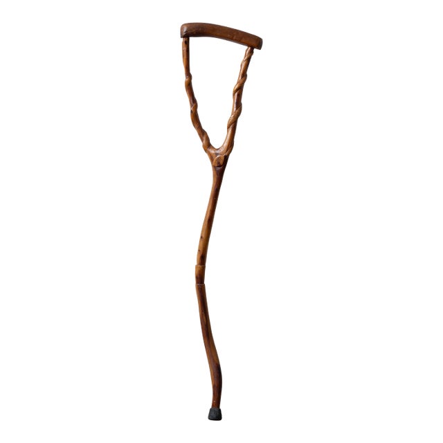 Vernon Edwards Crutch Form Walking Stick, 1980s For Sale