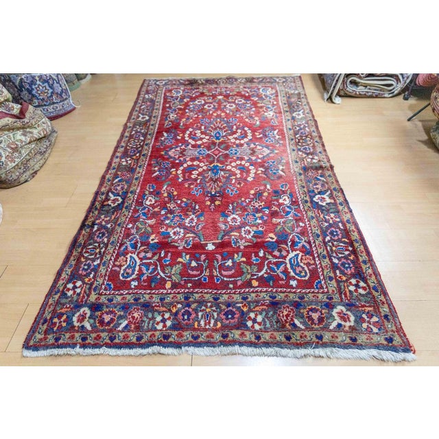 Middle Eastern Hand-Knotted Hamedan Malayer Rug For Sale - Image 5 of 15