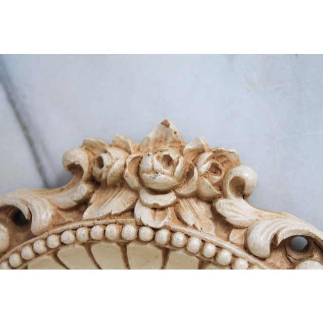 Vintage Victorian Style Cameo Wood Wall Shelves - A Pair For Sale - Image 11 of 11