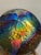Large 17.5” Hawaiian Art Glass Decorative Charger Bowl With Display Stand For Sale - Image 4 of 6