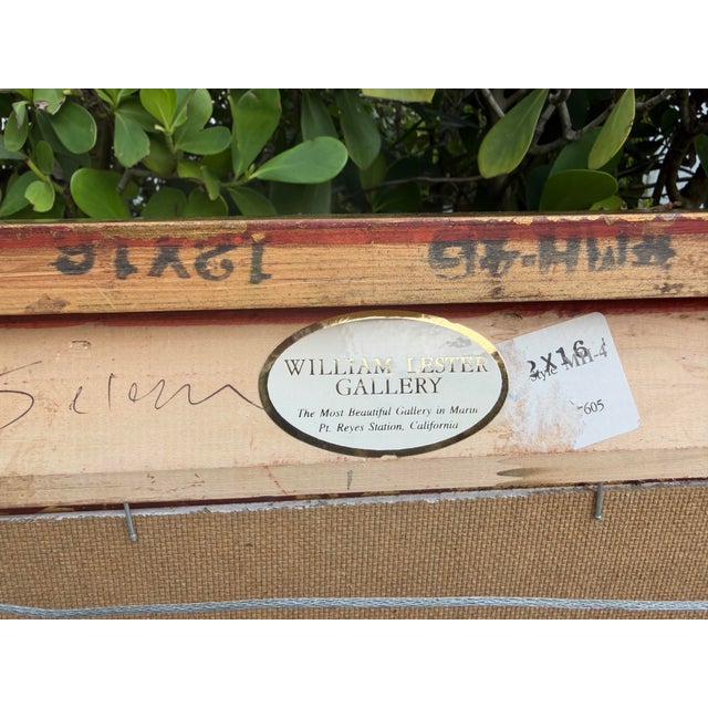Jeanette Le Grue California Coastal Impressionist Oil Painting in Gilt Frame For Sale - Image 10 of 11